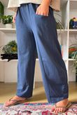 Lagen Relaxed Barrel Pant Navy